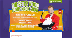 Desktop Screenshot of peterwoodmagic.com.au